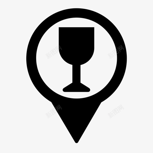 酒吧位置啤酒饮料图标svg_新图网 https://ixintu.com 啤酒 房子 酒吧位置 饮料