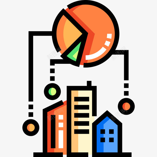 城市智能城市13线性颜色图标svg_新图网 https://ixintu.com 城市 智能 线性 颜色