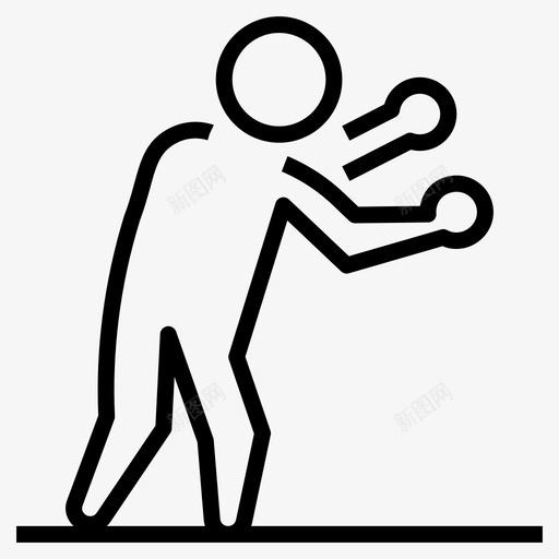 拳击手体操运动员摔跤手图标svg_新图网 https://ixintu.com 体操 图标 拳击手 摔跤 运动 运动员