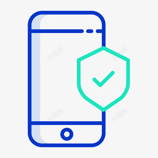 安全移动应用程序19轮廓颜色图标svg_新图网 https://ixintu.com 安全 应用程序 移动 轮廓 颜色