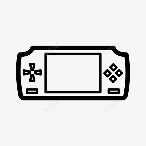 游戏站手持游戏机视频游戏图标svg_新图网 https://ixintu.com 手持游戏机 游戏站 视频游戏