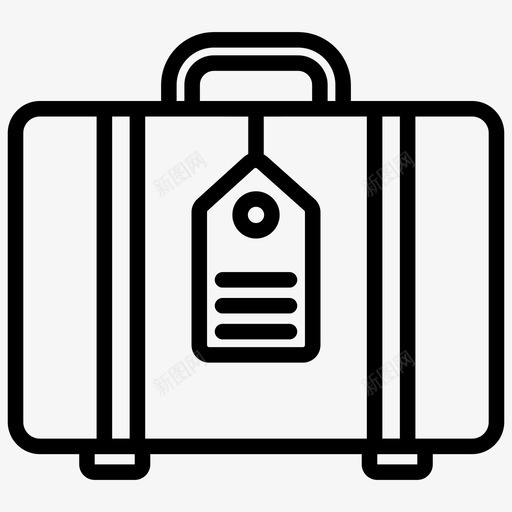 旅行包野营包公文包图标svg_新图网 https://ixintu.com 书签 公文包 图标 旅行包 标签 野营
