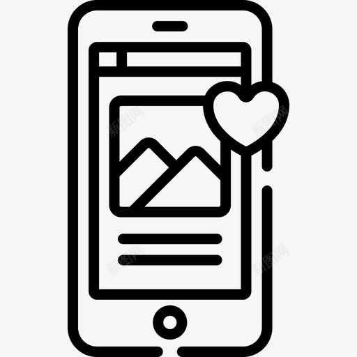 社交媒体67线性图标svg_新图网 https://ixintu.com 图片 社交媒体67 线性