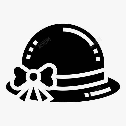 帽子海滩时尚图标svg_新图网 https://ixintu.com 假期 夏天 女人 帽子 时尚 标志 海滩