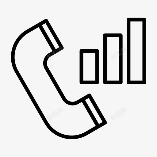 电话信号呼叫通讯图标svg_新图网 https://ixintu.com 信号 办公 呼叫 电话 联系人 通讯