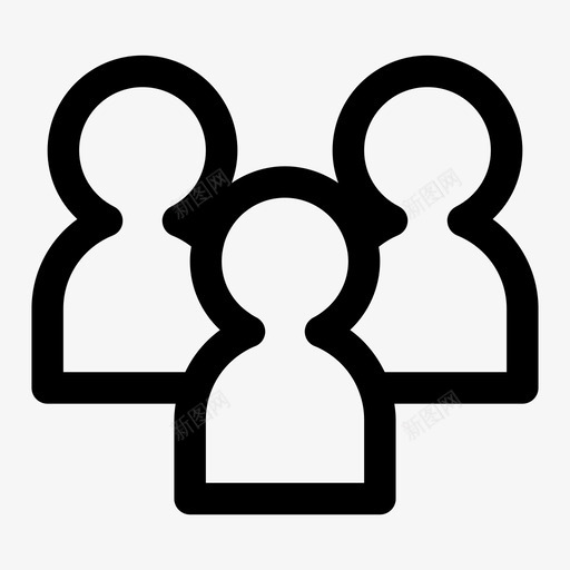 团队朋友小组图标svg_新图网 https://ixintu.com 关系 加粗 合作 团队 图标 小组 朋友 网页设计