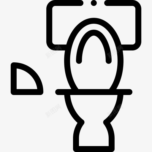 卫生间家居用品23直线型图标svg_新图网 https://ixintu.com 卫生间 家居用品 直线 线型