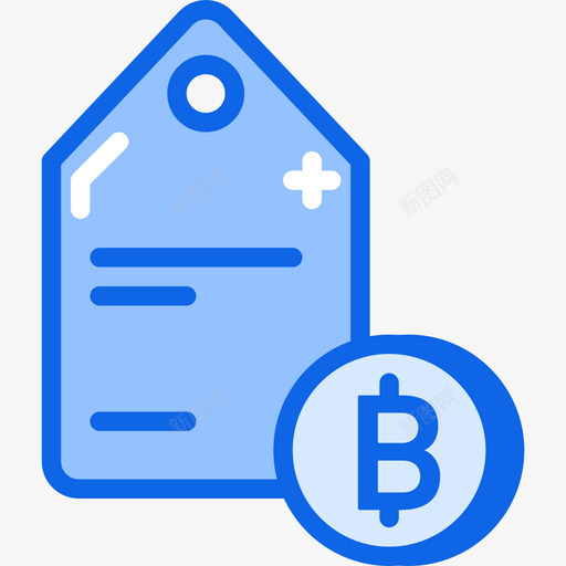 价格标签加密4蓝色图标svg_新图网 https://ixintu.com 价格 加密 标签 蓝色