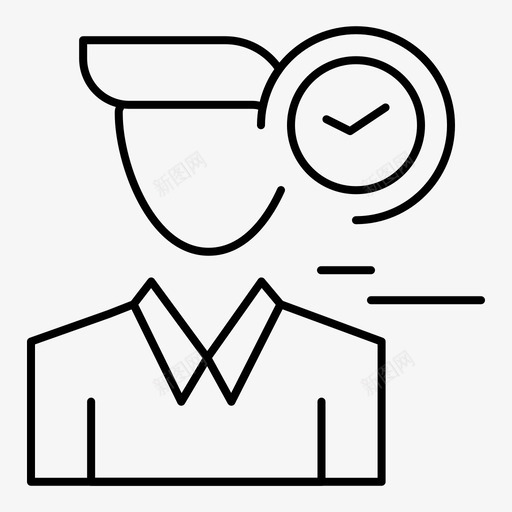 时间约会时钟图标svg_新图网 https://ixintu.com 时钟 时间 用户 男性 策略和管理 约会