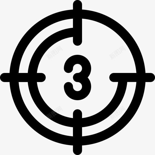 倒计时音视频12线性图标svg_新图网 https://ixintu.com 倒计时 线性 音视频