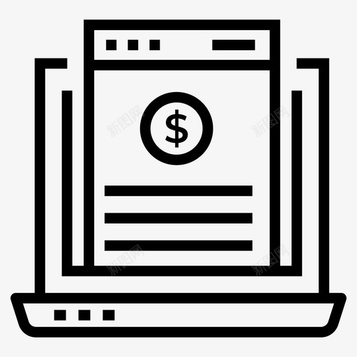 在线金融网站商业网站数字网页图标svg_新图网 https://ixintu.com 交通 在线 电脑 笔记本 网上银行 网站 货币化 速度 金融