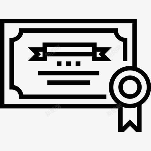证书大学30直系图标svg_新图网 https://ixintu.com 大学30 直系 证书