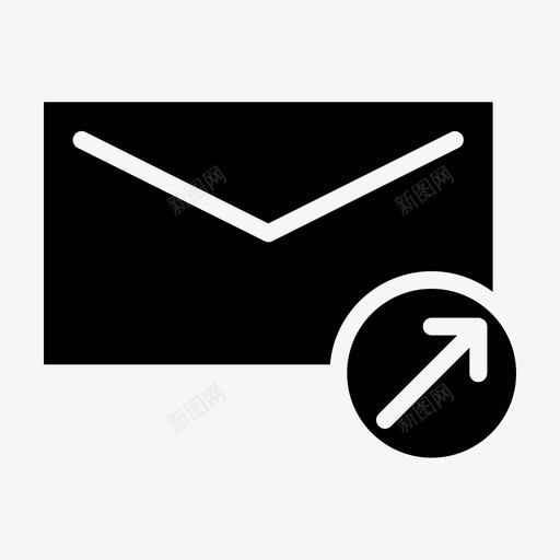 邮件发送消息更新图标svg_新图网 https://ixintu.com 上载 公司标志符号 更新 消息 邮件发送