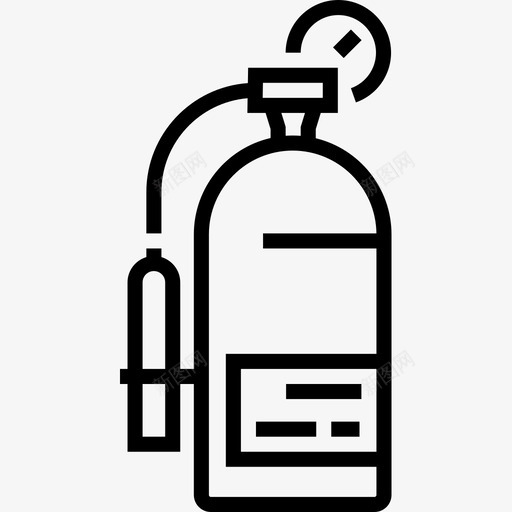 灭火器博物馆74线性图标svg_新图网 https://ixintu.com 博物馆 灭火器 线性