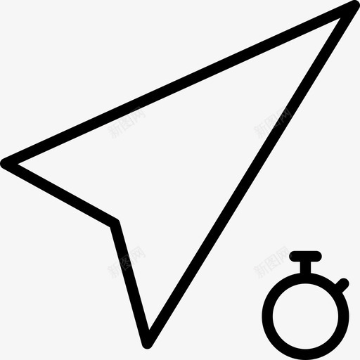 方向性能箭头指南针图标svg_新图网 https://ixintu.com 位置 导航薄 指南针 方向性能 秒表 箭头