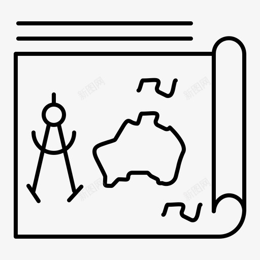 地图书籍指南图标svg_新图网 https://ixintu.com 书籍 地图 地理 指南 新闻 旅游