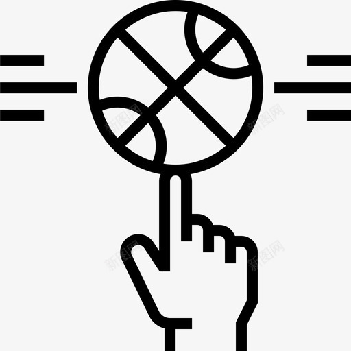 篮球游戏开发6线性图标svg_新图网 https://ixintu.com 开发 游戏 篮球 线性