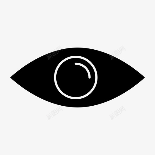 眼看办公室字形图标svg_新图网 https://ixintu.com 办公室字形 看 眼