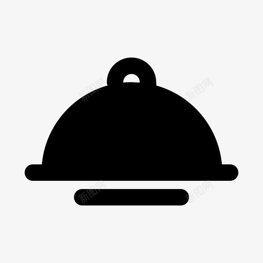 盖吃食物图标svg_新图网 https://ixintu.com 厨房 厨房用具 厨房雕文 吃 盖 食物