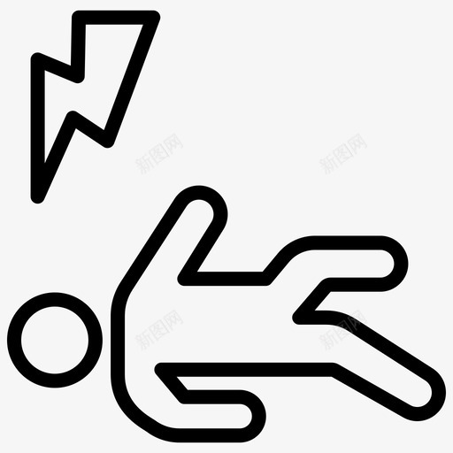坠落人员化身事故辍学图标svg_新图网 https://ixintu.com 事故 保险线向量图标集 坠落 坠落人员 坠落人员化身 辍学