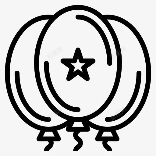 气球庆祝乐趣图标svg_新图网 https://ixintu.com 乐趣 夜大 夜晚 大纲 小组 庆祝 气球 派对 聚会