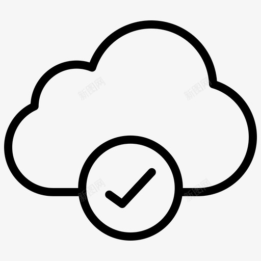 云安全受保护的服务安全服务图标svg_新图网 https://ixintu.com 云安全 受保护的服务 安全即服务 安全服务 安全线 网络安全