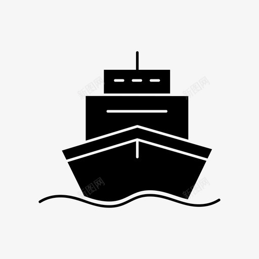 游艇游船度假图标svg_新图网 https://ixintu.com 交通 度假 旅游 海上 游船 游艇