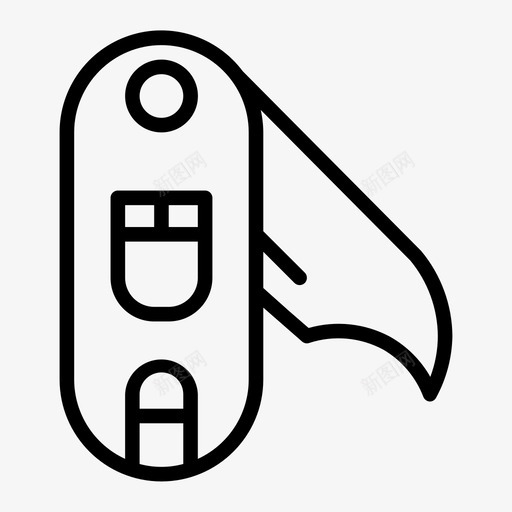 折叠刀野营图标svg_新图网 https://ixintu.com 折叠 野营