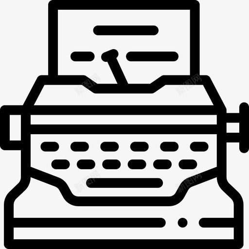 打字机法律与司法21直线型图标svg_新图网 https://ixintu.com 司法 打字机 法律 直线 线型