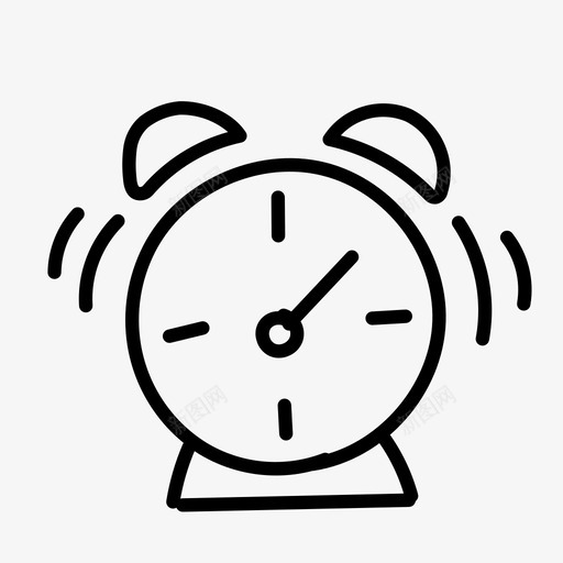 闹钟截止日期时间图标svg_新图网 https://ixintu.com 截止日期 手绘 时间 闹钟
