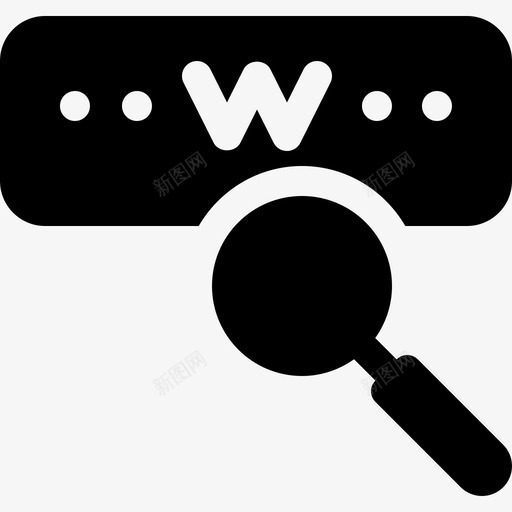 Www搜索14已填充图标svg_新图网 https://ixintu.com Www 填充 搜索