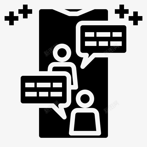 支持数字信息图标svg_新图网 https://ixintu.com 互联网 信息 工作 技术 支持 数字 网络营销扎实