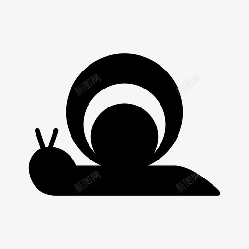 软体动物迟缓蜗牛图标svg_新图网 https://ixintu.com 园林绿化设备雕文 蜗牛 蜗牛壳 软体动物 迟缓
