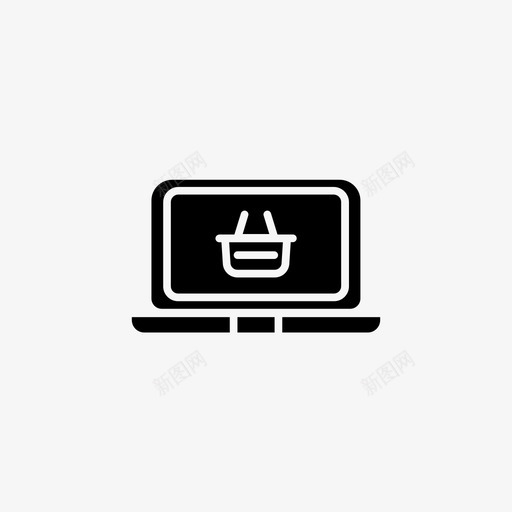 电子商务笔记本电脑在线图标svg_新图网 https://ixintu.com 商店 在线 电子商务 电脑 笔记本 购物车