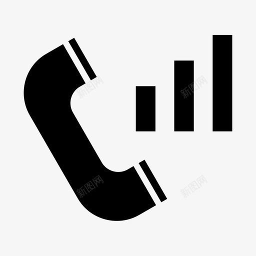 信号电话呼叫通信图标svg_新图网 https://ixintu.com 信号电话 办公室标志 呼叫 联系人 通信