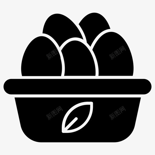 有机鸡蛋托盘鸡蛋乳制品图标svg_新图网 https://ixintu.com 乳制品 农业 图标 字形 托盘 有机 食品 鸡蛋