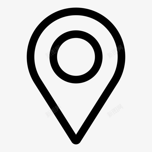 地图引脚地址地标图标svg_新图网 https://ixintu.com 5px 位置 地图 地址 地标 地点 引脚 用户界面 轮廓