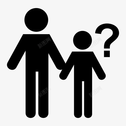 失踪迷路人图标svg_新图网 https://ixintu.com 失踪 搜索 迷路