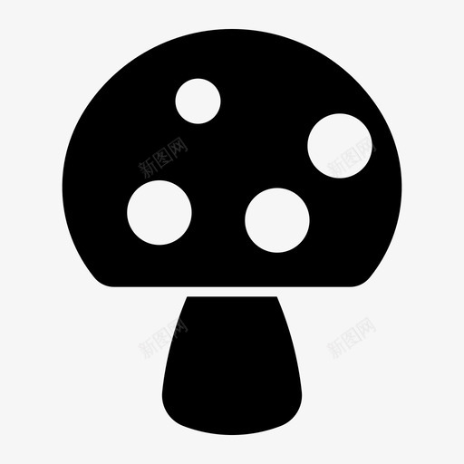 蘑菇秋天花园图标svg_新图网 https://ixintu.com 秋天 花园 蘑菇