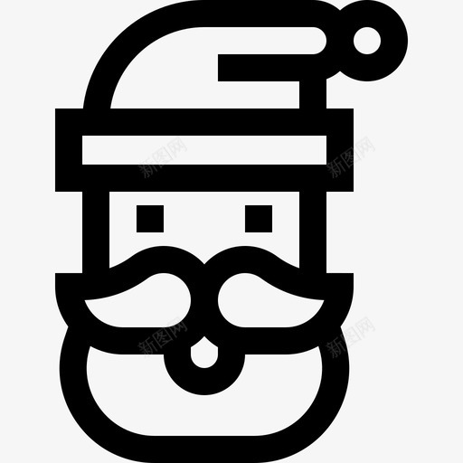 圣诞老人冬天38直系图标svg_新图网 https://ixintu.com 冬天 圣诞老人 直系