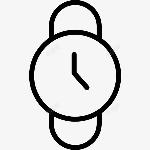 手表时间61直线型图标svg_新图网 https://ixintu.com 手表 时间61 直线型