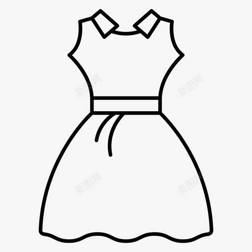 2019年服装布料购物图标svg_新图网 https://ixintu.com 2019年服装 布料 服装 购物 购物和零售线图标