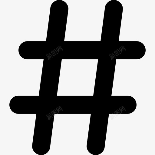 Hastag社交媒体76填充图标svg_新图网 https://ixintu.com Hastag 填充 社交媒体76