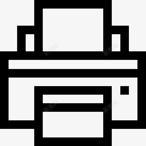 打印机计算机功能6线性图标svg_新图网 https://ixintu.com 功能 打印机 线性 计算机