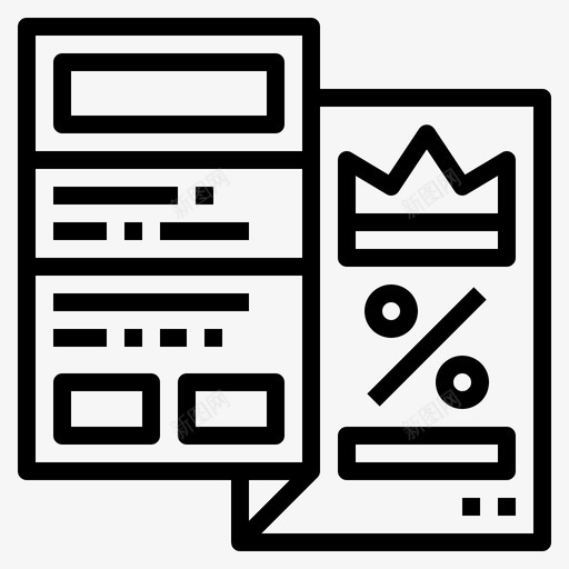 宣传册广告32直线图标svg_新图网 https://ixintu.com 宣传册 广告 直线