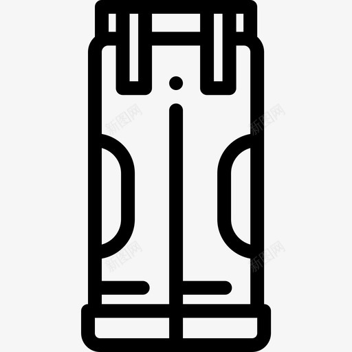 长裤冬装8直线型图标svg_新图网 https://ixintu.com 冬装 直线 线型 长裤