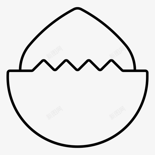 榛子水果仁图标svg_新图网 https://ixintu.com 仁 坚果 榛子 水果 种子