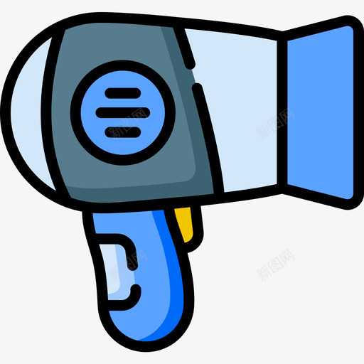 吹风机桑拿房26线性颜色图标svg_新图网 https://ixintu.com 吹风机 桑拿 线性 颜色