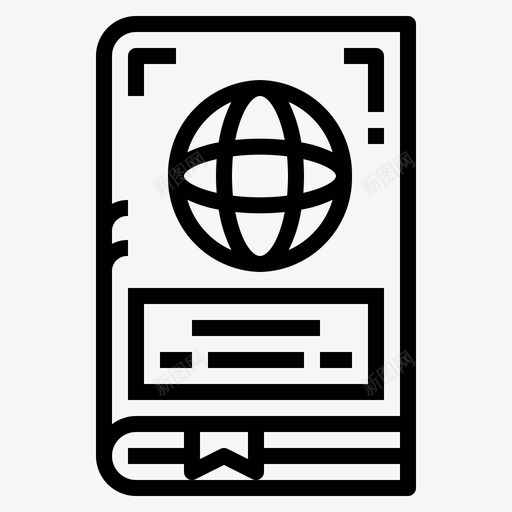 护照书籍身份图标svg_新图网 https://ixintu.com 书籍 护照 旅行 旅行者 身份