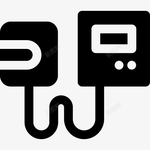 血压计医疗服务1填充图标svg_新图网 https://ixintu.com 医疗服务 填充 血压计